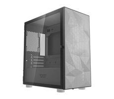 darkFlash DLM21 biela / mATX / bez ventilátorov / 3x USB-A / priehľadná bočnica / bez zdroja