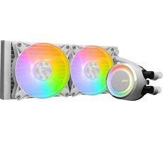 MSI MAG Core Liquid E240 biela / 2x 120mm / 20 dB @ 3000 RPM / 75 CFM / AMD + Intel