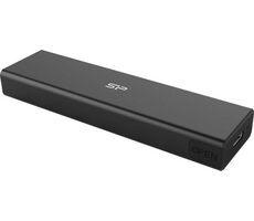 Silicon Power PD60 čierna / Externý box pre M.2 PCIe NVMe SSD / M.2 SATA SSD / USB-C 3.2