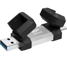 Silicon Power Mobile C51 256GB strieborná / USB-A / USB-C 3.2