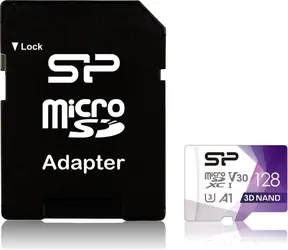 Silicon Power Superior Pre micro SDXC 128GB + adaptér / Class 10 / UHS-I U3 / V30