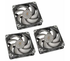 PHANTEKS T30 PWM čierna 3ks / 120mm / Dual Vapo Bearing / 3000 RPM / 100.9 CFM / 4-Pin PWM