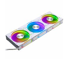 PHANTEKS D30 PWM Regular Airflow D-RGB biela 3ks / 120mm / Hydrodynamic Bearing / 2000 RPM / 64.3 CFM / 4-Pin + 3-Pin