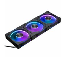 PHANTEKS D30 PWM Reverse Airflow D-RGB čierna 3ks / 120mm / Hydrodynamic Bearing / 2000 RPM / 61.5 CFM / 4-Pin + 3-Pin