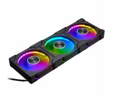PHANTEKS D30 PWM Regular Airflow D-RGB čierna 3ks / 120mm / Hydrodynamic Bearing / 2000 RPM / 64.3 CFM / 4-Pin + 3-Pin