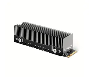 Axagon CLR-M2XT, hliníkový pasívny chladič pre jedno aj obojstranný M.2 SSD disk, výška 24 mm