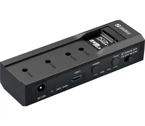 Sandberg externá čítačka USB 3.2 Cloner + Dock pre M2 + NVMe + SATA čierna