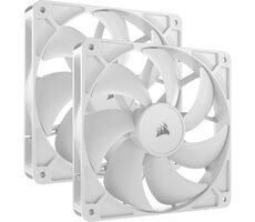 Corsair RS140 PWM 2ks biela / 140mm / Magnetic Dome Bearing / 330-1700 RPM / 95.5 CFM / 4-Pin