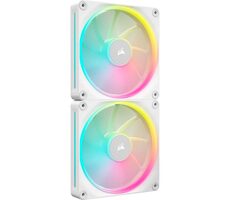 Corsair iCUE LINK LX140 RGB 2ks biela / 140mm / Magnetic Dome Bearing / 2000 RPM / 84.7 CFM / 4-Pin
