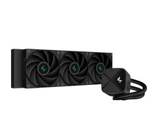 DEEPCOOL LS720 Zero Dark / 3x 120mm / Fluid Dynamic Bearing / 32.9 dB @ 2250 RPM / 85.85 CFM / AMD + Intel
