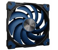 Akasa ALUCIA SC12 modrá / 120mm / Hydro Dynamic Bearing / 33.1 dB @ 2000 RPM / 56.3 CFM / 4-Pin PWM
