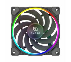 Akasa SOHO AR12 čierna / 120mm / Hydro Dynamic Bearing / 31.8 dB @ 2000 RPM / 58.3 CFM / 4-Pin PWM