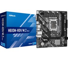 ASRock H610M-HDV/M.2 2.0 / H610 / LGA 1700 / 2x DDR4 / PCIEx16 / 1x GLAN / mATX
