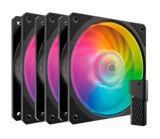 Cooler Master Mobius 120P ARGB čierna 3ks / 120mm / Loop Dynamic Bearing / 30dB @ 2400 RPM / 75.2CFM / 4-Pin PWM