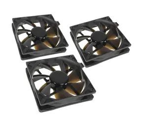 Noiseblocker BlackSilent Pro Fan PLPS čierna 3ks / 120mm / 24 dB @ 1500 RPM / 58.86 CFM / 4-Pin PWM