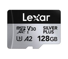 Lexar Professional SILVER PLUS microSDXC 128GB / čítanie: 205MBps / zápis: 150MBps / UHS-I / V30