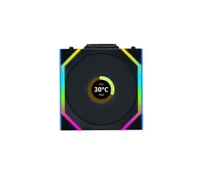 Lian Li UNI FAN SL Wireless LCD Čierny / ARGB / 120mm / 1900rpm / 29.5dBA / 58 CFM / 4 pin