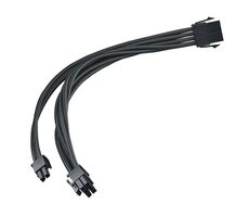 Silverstone Predlžovací kábel 8-Pin-PCIe na 6+2-Pin-PCIe - 250mm čierna