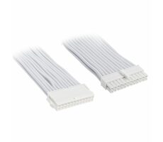 Silverstone Kábel ATX 24-Pin 300mm - biela / pletený
