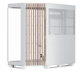 APNX V1 Midi-Tower ATX case biela-drevo / ATX / 3x 360 mm ARGB / 1x 120mm ARGB / bez zdroja / priehľadná bočnica