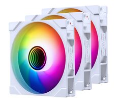 PHANTEKS M25 Gen2 PWM D-RGB Reverse Blade 3ks biela / 140mm / Hydraulic Bearing / 36.4 dB @ 1800 RPM / 101.78 CFM
