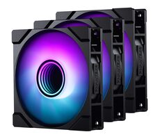PHANTEKS M25 Gen2 PWM D-RGB 3ks čierna / 120mm / Hydraulic Bearing / 35.13 dB @ 2000 RPM / 72.72 CFM / 4-pin PWM + 3-pin