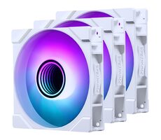 PHANTEKS M25 Gen2 PWM D-RGB 3ks biela / 120mm / Hydraulic Bearing / 35.13 dB @ 2000 RPM / 72.72 CFM / 4-Pin PWM + 3-Pin