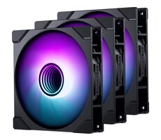 PHANTEKS M25 Gen2 PWM D-RGB 3ks čierna / 140mm / Hydraulic Beraing / 36.4 dB @ 1800 RPM / 101.78 CFM / 4-Pin PWM + 3-Pin