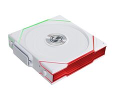 Lian Li UNI FAN TL Wireless Fan biela / 120mm / Fluid Dynamic Bearing / 33 dB @ 2600 RPM / 90.1 CFM / ARGB / 4-Pin PWM