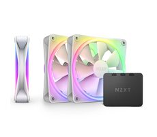 NZXT F120 RGB DUO 3ks biela / 120mm / Fluid Dynamic Bearing / 29 dB @ 1800 RPM / 48.58 CFM / 4-Pin PWM