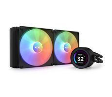 NZXT Kraken Elite RGB 280 čierna / 2x 140mm / Fluid Dynamic Bearing / 34.48 dB @ 1500 RPM / 90.79 CFM / AMD + Intel 