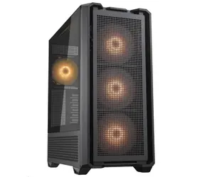 COUGAR MX600 čierna / PC skriňa / E-ATX / ATX / micro-ATX / mini-ITX / RGB / priehľadná bočnica / bez zdroja