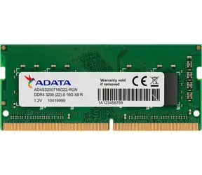 ADATA 16GB (1x16GB) 3200MHz / SO-DIMM / DDR4 / CL22 / 1.2V