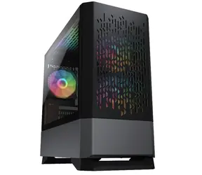 COUGAR MG140 Air RGB čierna / PC skriňa / micro-ATX / mini-ITX / RGB / priehľadná bočnica / bez zdroja 