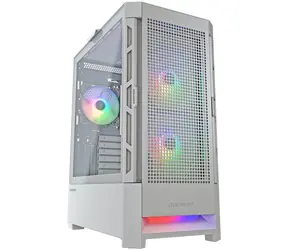 COUGAR Airface RGB biela / PC skriňa / E-ATX / ATX / micro-ATX / mini-ITX / RGB / priehľadná bočnica / bez zdroja