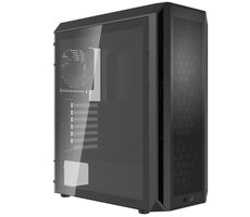 ADATA XPG VALOR čierna / 2x USB 3.2 / bez zdroja / priehľadná bočnica