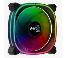 AeroCool Astro 12F ARGB LED čierna / 120mm / Hydraulic Bearing / 17.5 dB @ 1000 RPM / 42.1 CFM / 4-Pin + 3-Pin