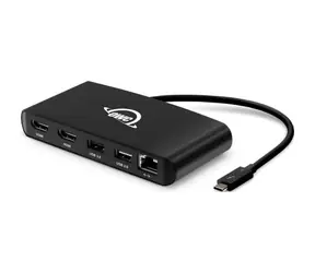 OWC Thunderbolt 3 mini rozbočovač / 2x HDMI / RJ-45 / USB-A 2.0 / USB-A 3.2 Gen 1 / USB-Betrieb