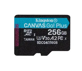 Kingston Canvas Go PLUS microSDXC 256GB / UHS-I U3 / Class 10 / čítanie: až 200MBs / čítanie: až 200MBs / zápis: až 160 MBs