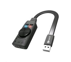 C-tech SC-7Q, 7.1 surround sound čierna / 7.1 / audio switch