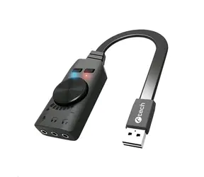 C-tech SC-7Q, 7.1 surround sound čierna / 7.1 / audio switch