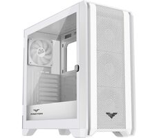 PREYON Nest Windy biela / ATX / USB-A 3.0 / USB-A 2.0 / USB-C / 4X 120mm / bez zdroja / priehľadná bočnica 