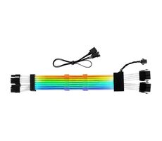 Sharkoon Light Cable SHARK XTend biela / 300mm / (8+8)