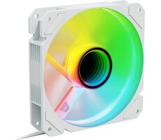 Sharkoon SHARK Mirror RGB PWM REVERSE biela / vetráčik / 120mm / RGB / 26.8 dBA / 1500 RPM / 99.52 m3h