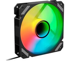 Sharkoon SHARK Mirror RGB PWM čierna / vetráčik / 120mm / RGB / 26.8 dBA / 1500 RPM / 99.52 m3h