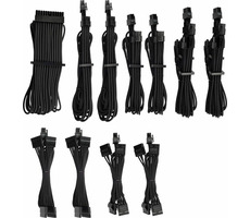 Rozbalené - Corsair Premium Pro Sleeved PSU káble (Gen 4) čierna / textilné opletenie / určené pre modulárne PSU / rozbalené
