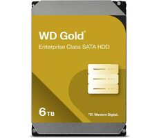WD Gold 6004FRYZ 6TB / HDD / 3.5" / SATA 6GBs / čítanie: 267MBps / zápis: 267MBps / 7200RPM / 256MB cashe