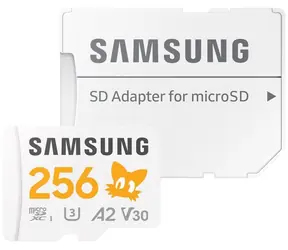 Samsung PRO PLUS Sonic the Hedgehog microSDXC 256GB + SD adaptér / UHS-1 / Class 10 / U3 / Čítanie: 180MBps / Zápis: 130MBps