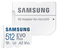 Samsung EVO PLUS microSDXC 512GB (MB-MC512SA/ EU) + SD adaptér / UHS-1 / Class 10 / U3 / Čítanie: 160MBps