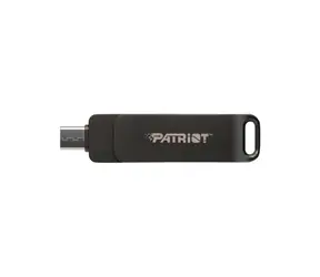 Patriot RAGE R550 128GB čierna / Flash Disk / USB 3.2 / USB-A / USB-C / Prenosová rýchlosť až 100 MBs